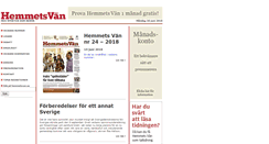 Desktop Screenshot of hemmetsvan.se